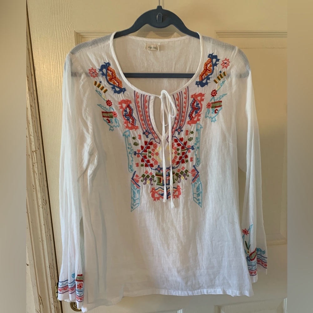 Kyla Seo embroidered top